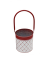 MXF39103 RED & WHITE BUCKET WITH HANDLE