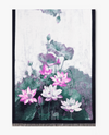 FS40835 WATERLILIES BLACK