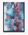 FS40836 ABSTRACT SCENERY AQUA/RED