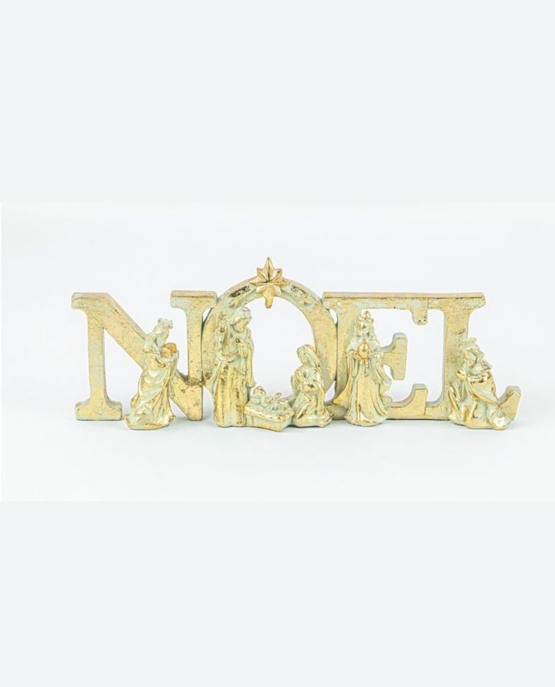 14451 SHIMMERING HOLY FAMILY TABLETOP noel