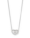 BRIGHTON JM7629 ILLUMINA CELESTE HEART PETITE NECKLACE