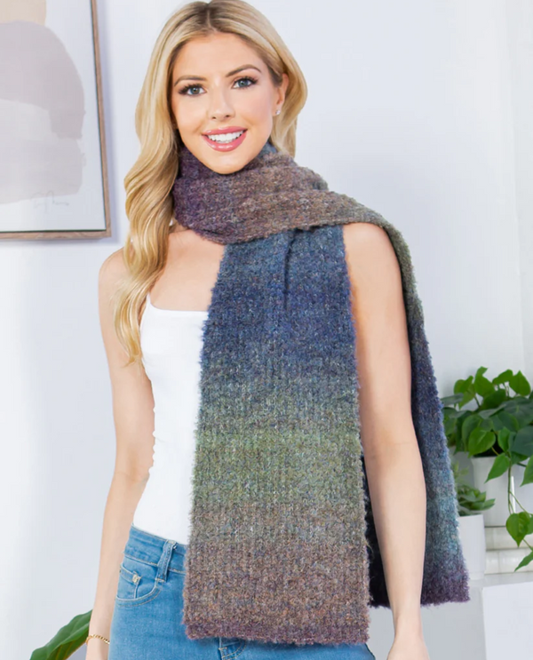 GAO-4233MU MULTI COLOR OMBRE SCARF