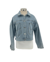 HY7197 HEART/STONES & PEARL BACK DENIM JACKET