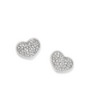 BRIGHTON JA0039 ILLUMINA CELESTE HEART POST EARRINGS