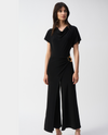 JOSEPH RIBKOFF 251043 SHORT SLEEVE COWL NECK JUMPSUIT