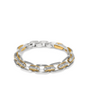 BRIGHTON JF0270 MOSAIC TWO TONE LINKS BRACELET