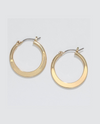 PERIWINKLE GOLD TAPERED HOOP EARRING 8120373