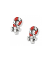 BRIGHTON J22023 CHRISTMAS CANDY CANE POST EARRINGS