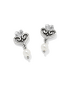 BRIGHTON JA0036 ALCAZAR AMOR PEARL POST DROP EARRINGS