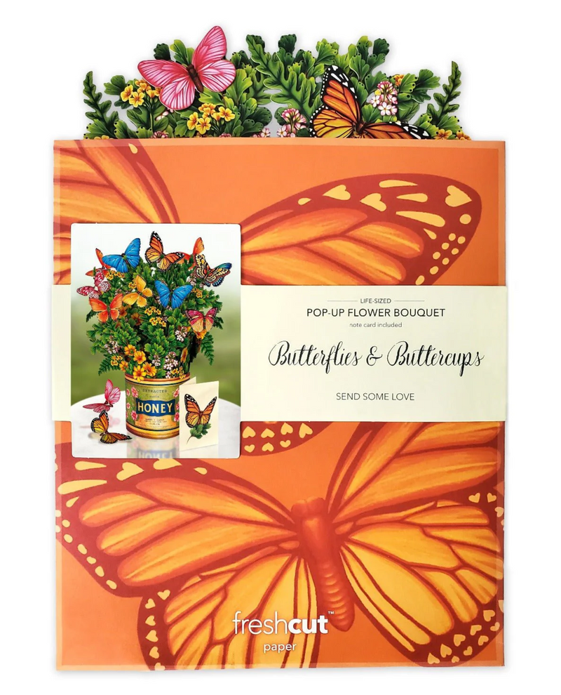 FRESHCUT PAPER 3720 BUTTERFLIES & BUTTERCUPS