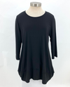 BY JJ IT-280 BUBBLE HEM TUNIC black