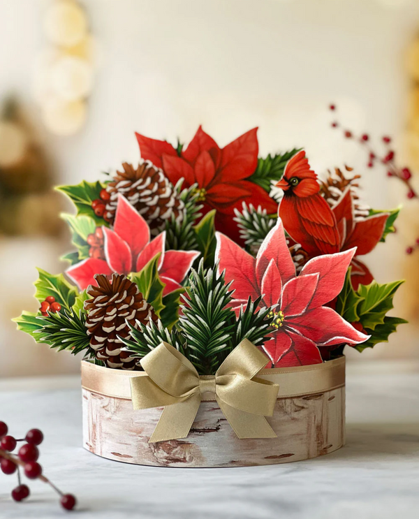 FRESHCUT PAPER 7305 BIRCH POINSETTIA