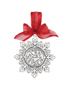 BRIGHTON G70880 SNOWFLAKE PHOTO DELIGHT ORNAMENT