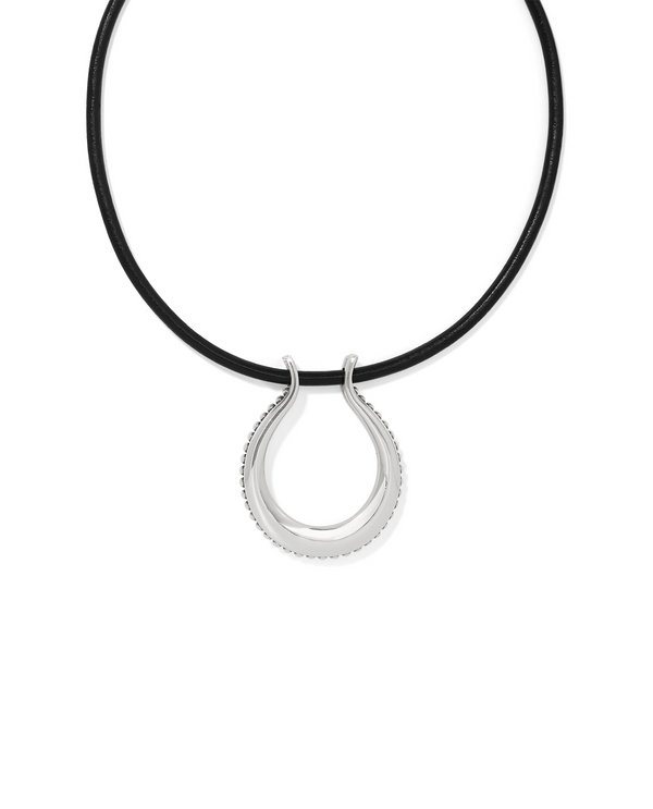 BRIGHTON JM7632 PRETTY TOUGH ARCH LEATHER NECKLACE