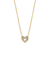 BRIGHTON JM7663 ENCHANTING HEART GOLD NECKLACE