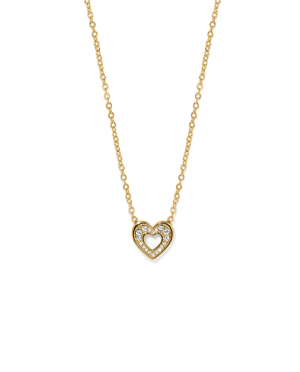 BRIGHTON JM7663 ENCHANTING HEART GOLD NECKLACE