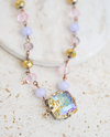 RACHEL MARIE DESIGNS GALAXY BOHO NECKLACE purple verde