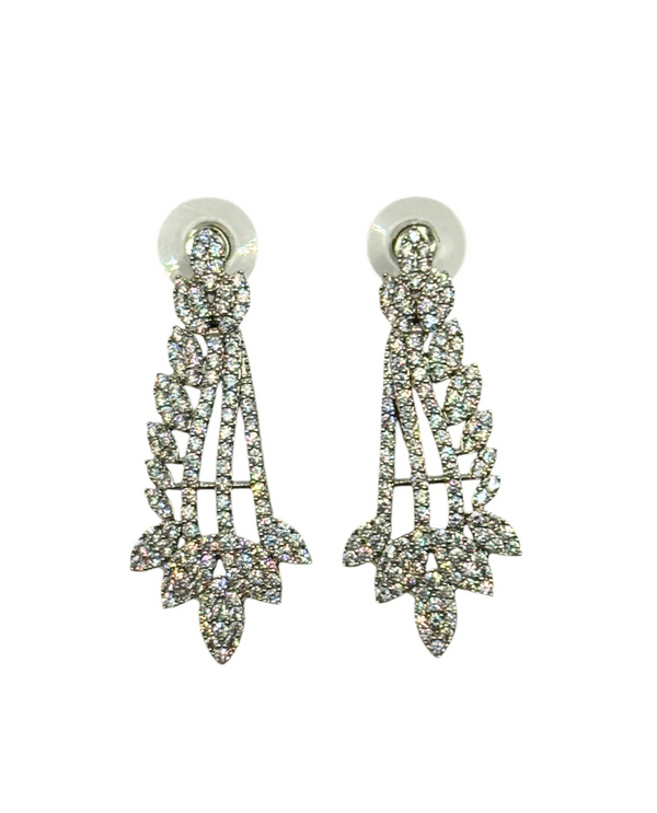 09503E CRYSTAL DANGLE EARRINGS