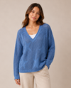 NINETY NS2160 STAR MESH V-NECK PULLOVER