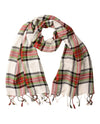 111159 RED PLAID SCARF