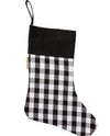 111310 SMALL BLACK & WHITE BUFFALO CHECK STOCKING