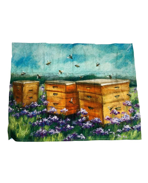 PBK 112385 BEE HIVES KITCHEN TOWEL