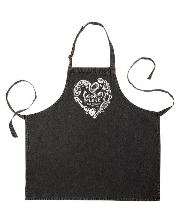 COOKING IS LOVE MADE VISIBLE APRON 112950