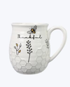 11435 HONEY BEE CERAMIC MUG THANKFUL