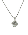 11737 STERLING SILVER CZ DANCING STONE NECKLACE