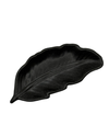 12091 FEATHER SHAPED TRINKET DISH BLACK