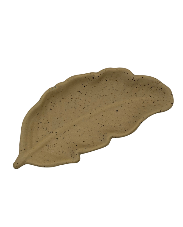 12091 FEATHER SHAPED TRINKET DISH NUDE