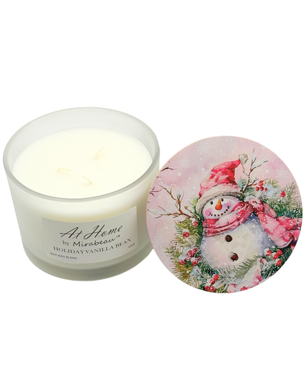 12oz Holiday Hearth Candle Collection 74967 SNOWMAN/VANILLA BEAN