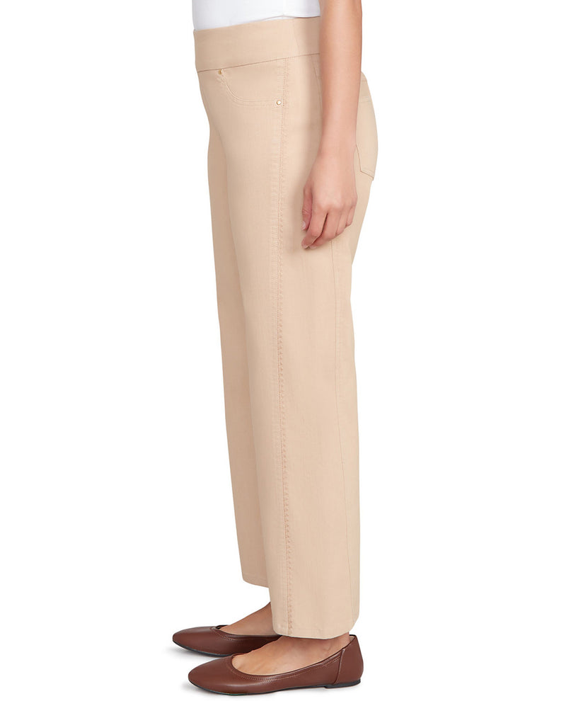 RUBY RD 13300 SEAM DETAIL CONTOUR ANKLE PANT BISCOTTI