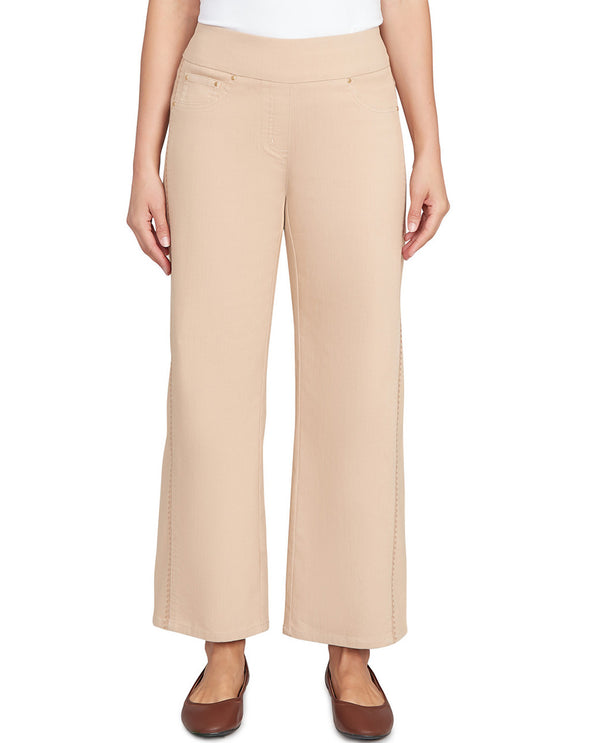 RUBY RD 13300 SEAM DETAIL CONTOUR ANKLE PANT BISCOTTI