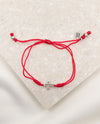 14085 & 14086 FILLED BY FAITH BRACELET RED/SILVER