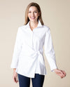 HABITAT 15075 SIDE TIE SHIRT WHITE