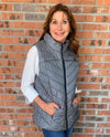 KEREN HART 17016 QUILTED VEST GREY