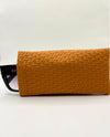 1704 BRAID PATTERN SOFT EYEGLASS POUCH RUST