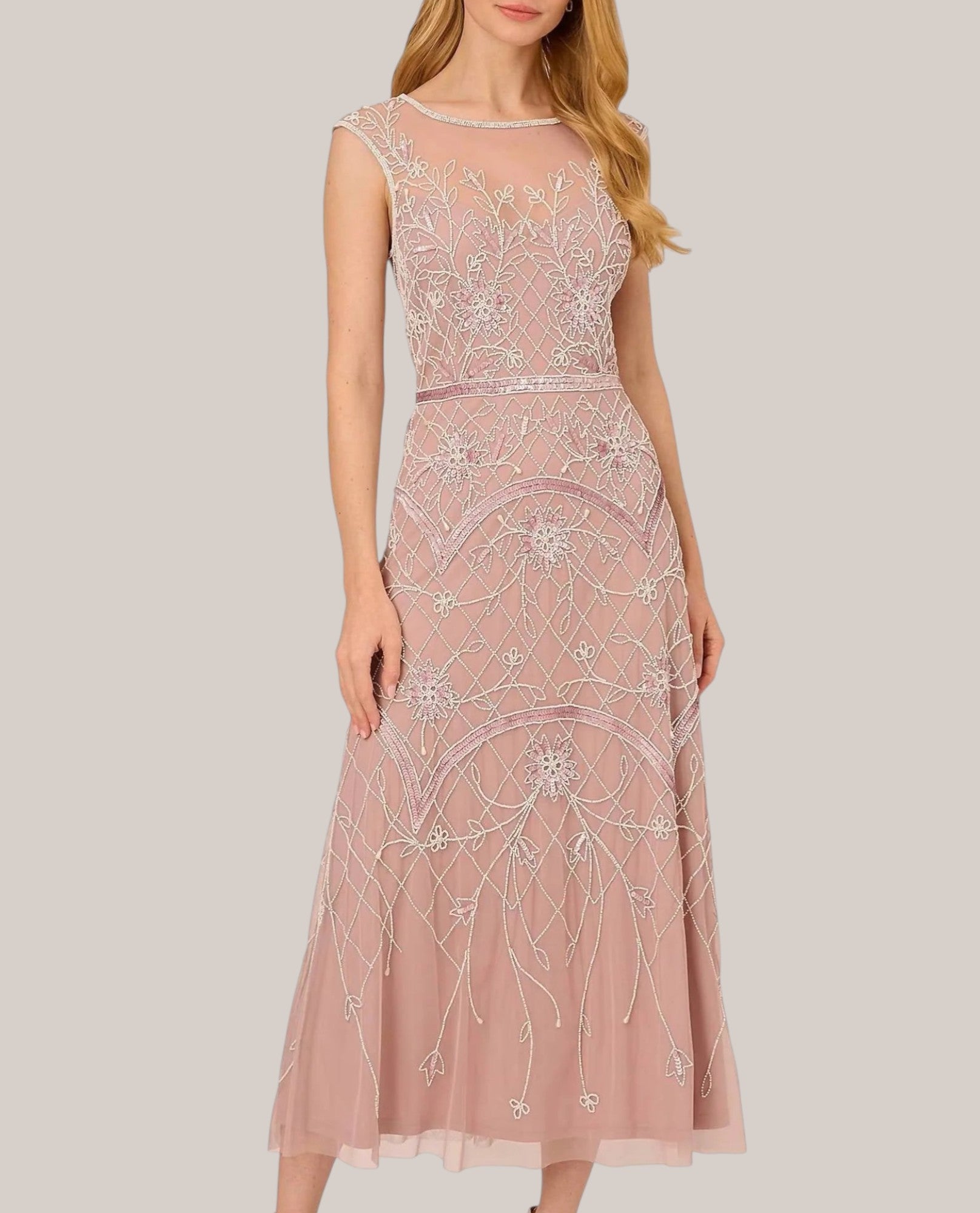 FRANK LYMAN 228174 DOUBLE RUFFLE HEM SLVS DRESS