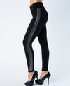 VOCAL 18177P LEGGING WITH STONES ON SIDE BLACK