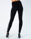 VOCAL 18177P LEGGING WITH STONES ON SIDE BLACK