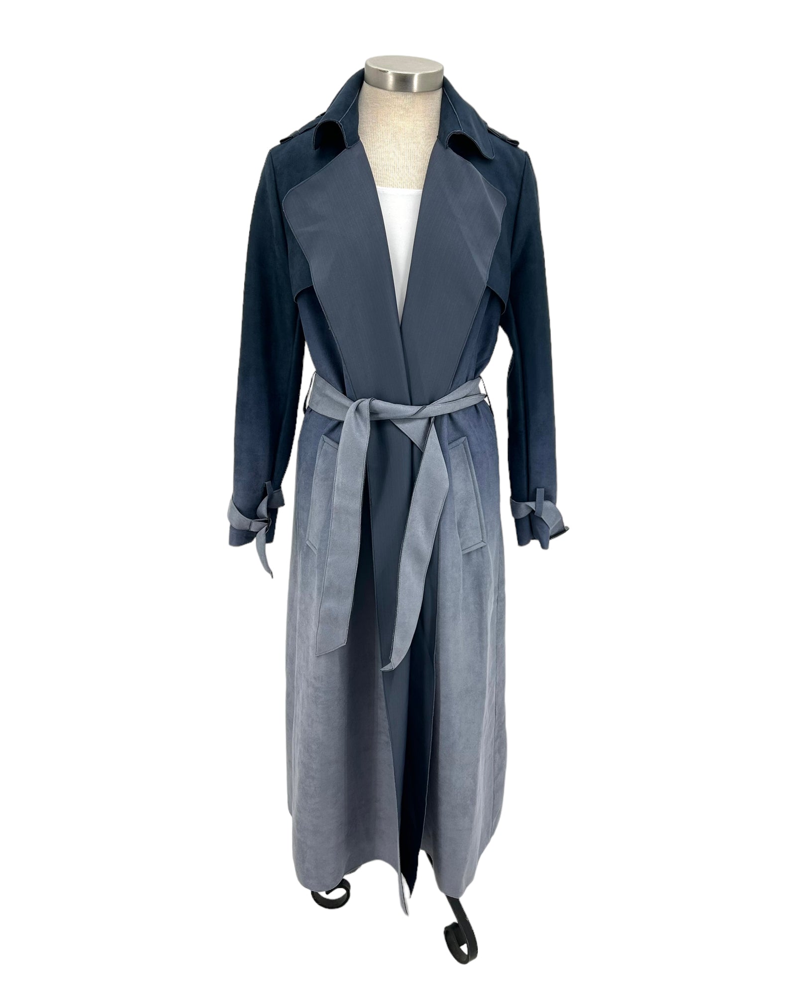 RADZOLI 18578 OMBRE TRENCH COAT | Ladies Blue Trench Coat – The ...