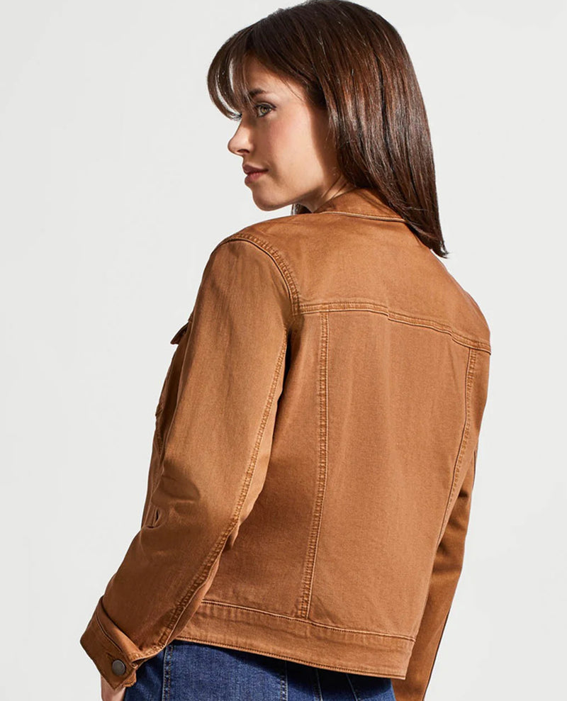 TRIBAL 1862O ZIP FRONT JACKET WALNUT