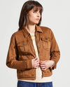 TRIBAL 1862O ZIP FRONT JACKET WALNUT