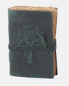 19029A LEATHER TREE EMBOSSED JOURNAL forest