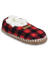 20028001 WOMENS COZEE YARN MOCASSIN BUFFALO CHECK