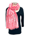 20138 OMBRE STRIPE SCARF RED