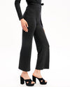 MYSTREE 20463 HIGH WAIST RIB PANT BLACK