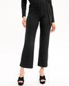 MYSTREE 20463 HIGH WAIST RIB PANT BLACK