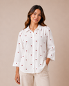 DASH TD4291 RED HEART EMBROIDERED TOP
